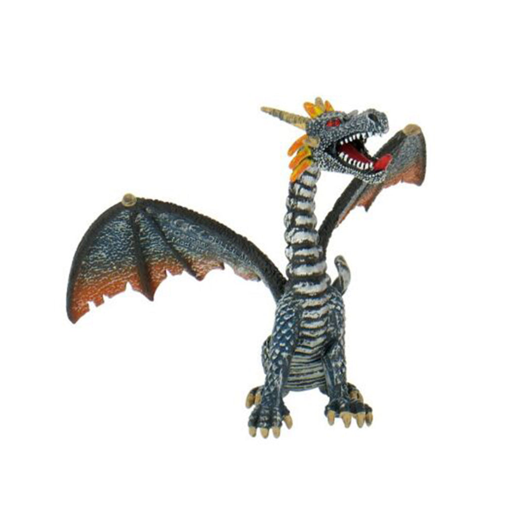 Bullyland Dragon Sitting Blue Silver Fantasy Figure 75594 - Radar Toys
