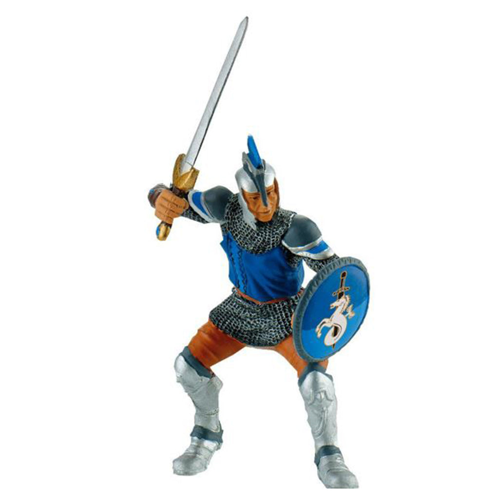 Bullyland Knight With Sword Blue Figure 80764 - Radar Toys