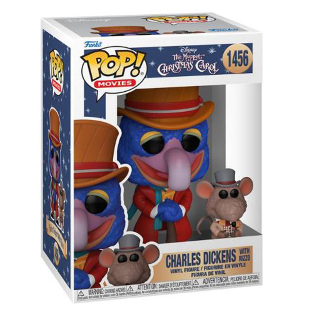 Funko The Muppet Christmas Carol POP Charles Dickens With Rizzo Vinyl Figure