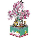 Robotime Rolife DIY Music Box Cherry Blossom Tree Building Set - Radar Toys