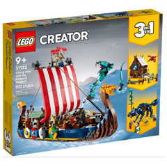 LEGO® Creator Viking Ship And The Midgard Serpent 3-In-1 Building Set 31132