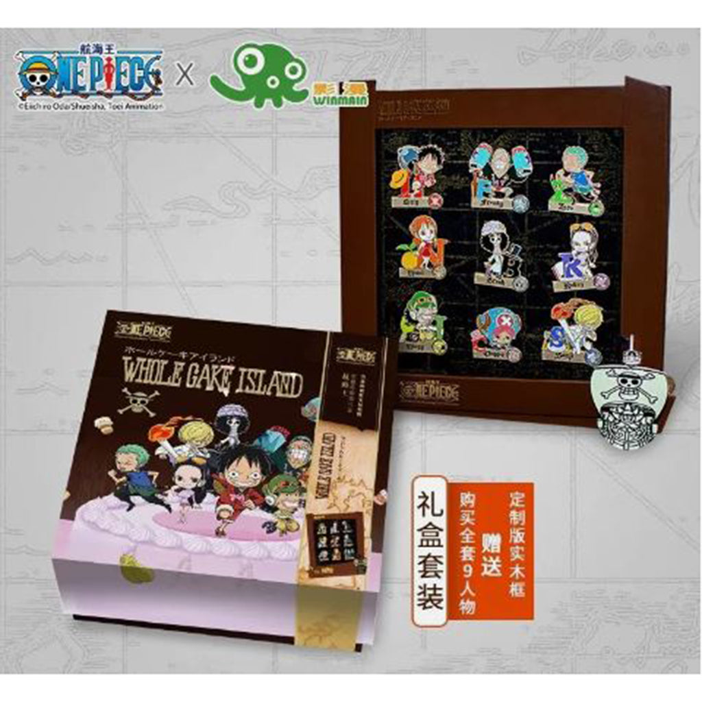 One Piece While Cake Island Metal Blind Box Pin