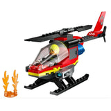 LEGO® City Fire Rescue Helicopter Building Set 60411 - Radar Toys