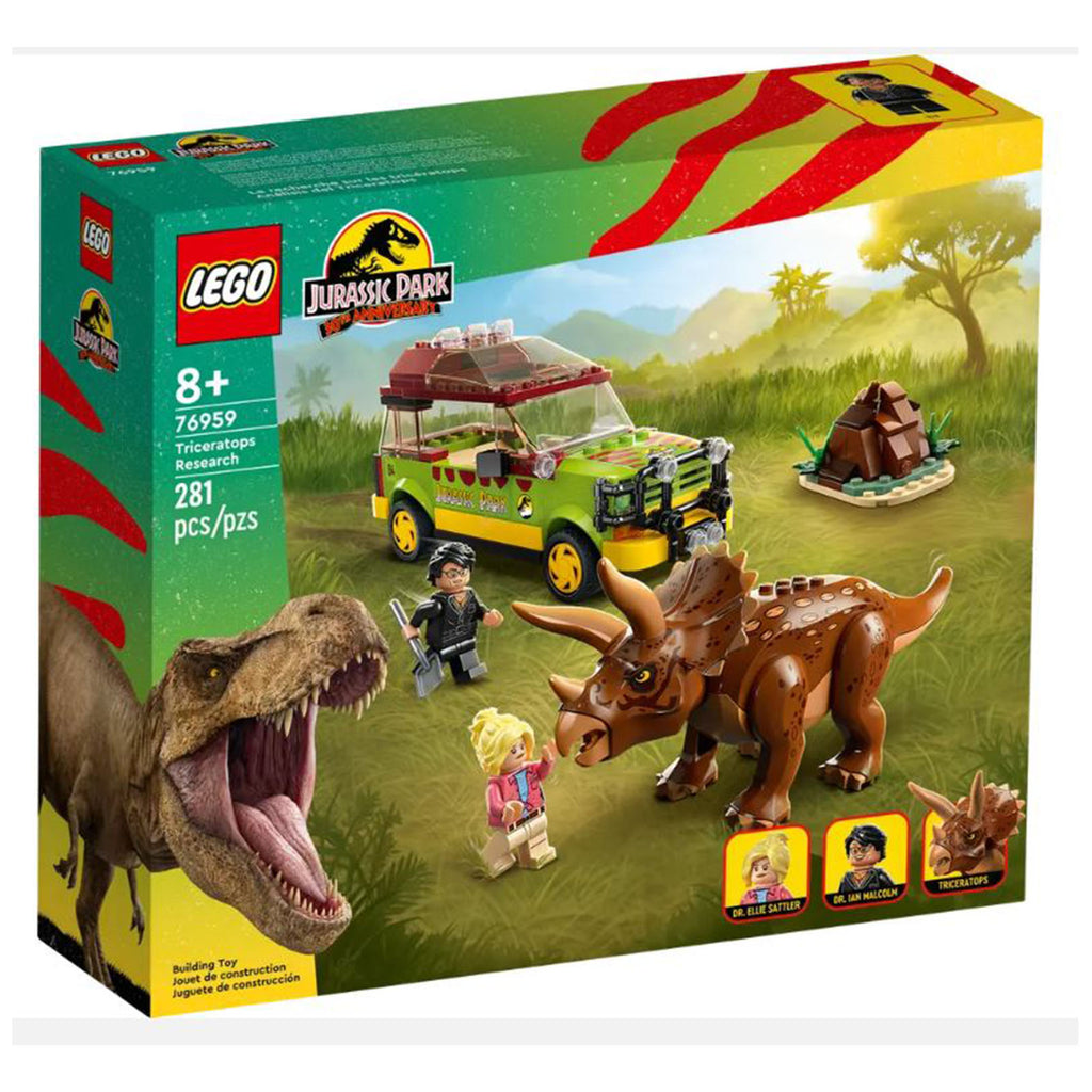 LEGO® Jurassic Park 30th Anniversary Triceratops Research Building Set 76959 - Radar Toys