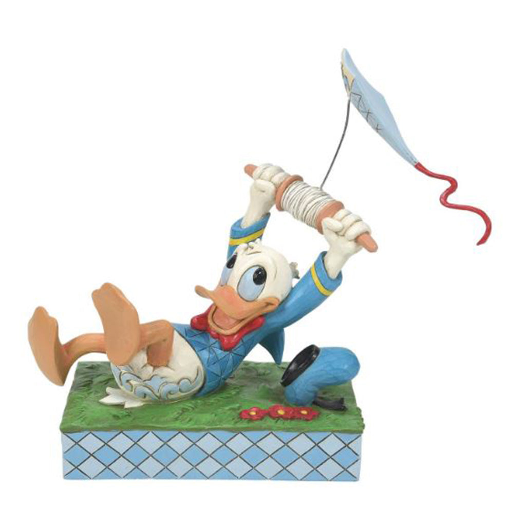 Enesco Disney Traditions A Flying Duck Donald With Kite Decorative Figurine 6014314
