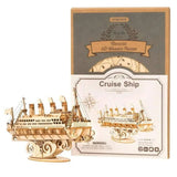 Robotime Rolife Cruise Ship 3D Wooden Puzzle - Radar Toys