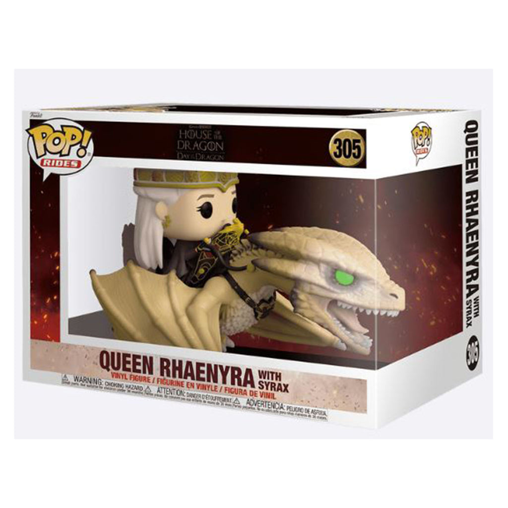 Funko Game Of Thrones POP Rides Queen Rhaenyra With Syrax Figure Set