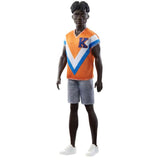 Mattel Barbie Ken Fashionistas Black Hair Orange Jersey 12 Inch Figure - Radar Toys