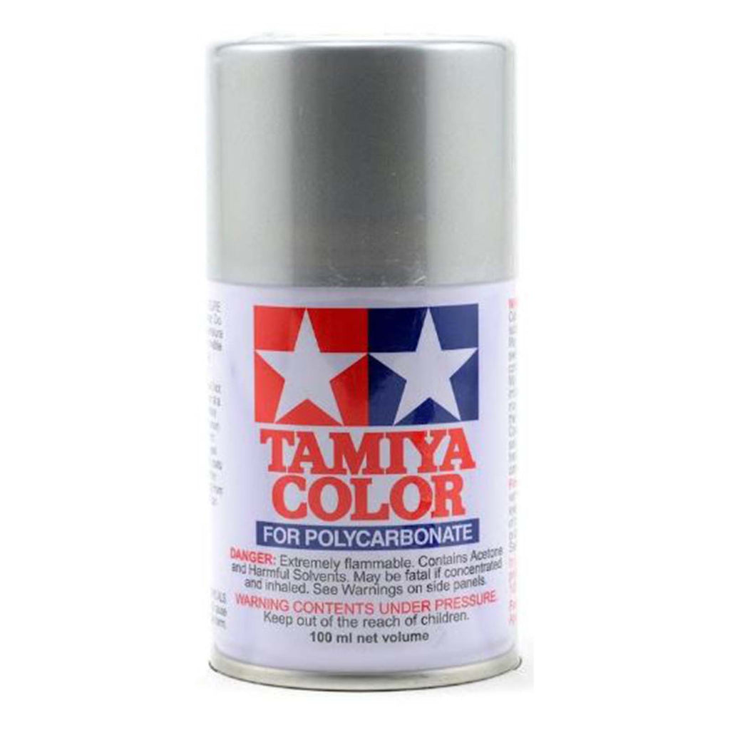 Tamiya Color PS-41 Bright Silver Polycarbonate Spray Paint 100mL
