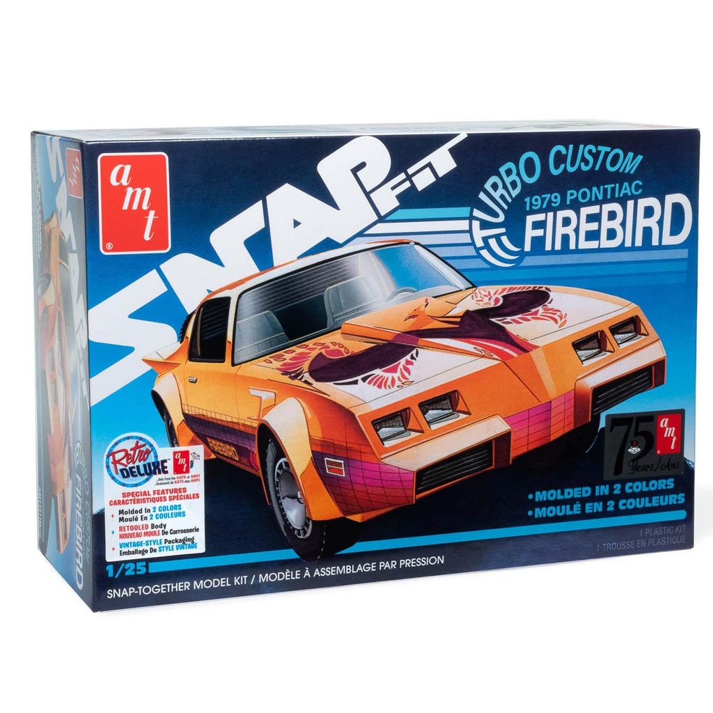 AMT 1979 Pontiac Firebird Turbo Custom 25th Scale Model Kit - Radar Toys