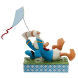 Enesco Disney Traditions A Flying Duck Donald With Kite Decorative Figurine 6014314 - Radar Toys