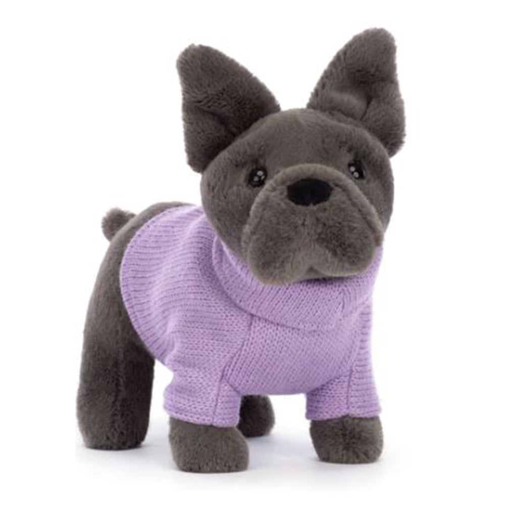 Jellycat Sweater French Bulldog Purple 7 Inch Plush