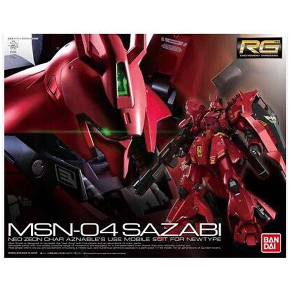Bandai Char's Counterattack RG MSN-04 Sazabi 1:144 Scale Model Kit - Radar Toys