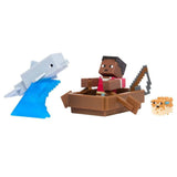 Mattel Minecraft Sailor Zuri And Dolphin Figure Set - Radar Toys