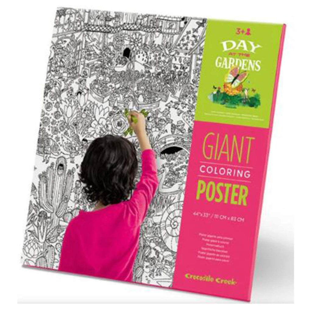 Crocodile Creek Day At The Gardens Giant Coloring Poster