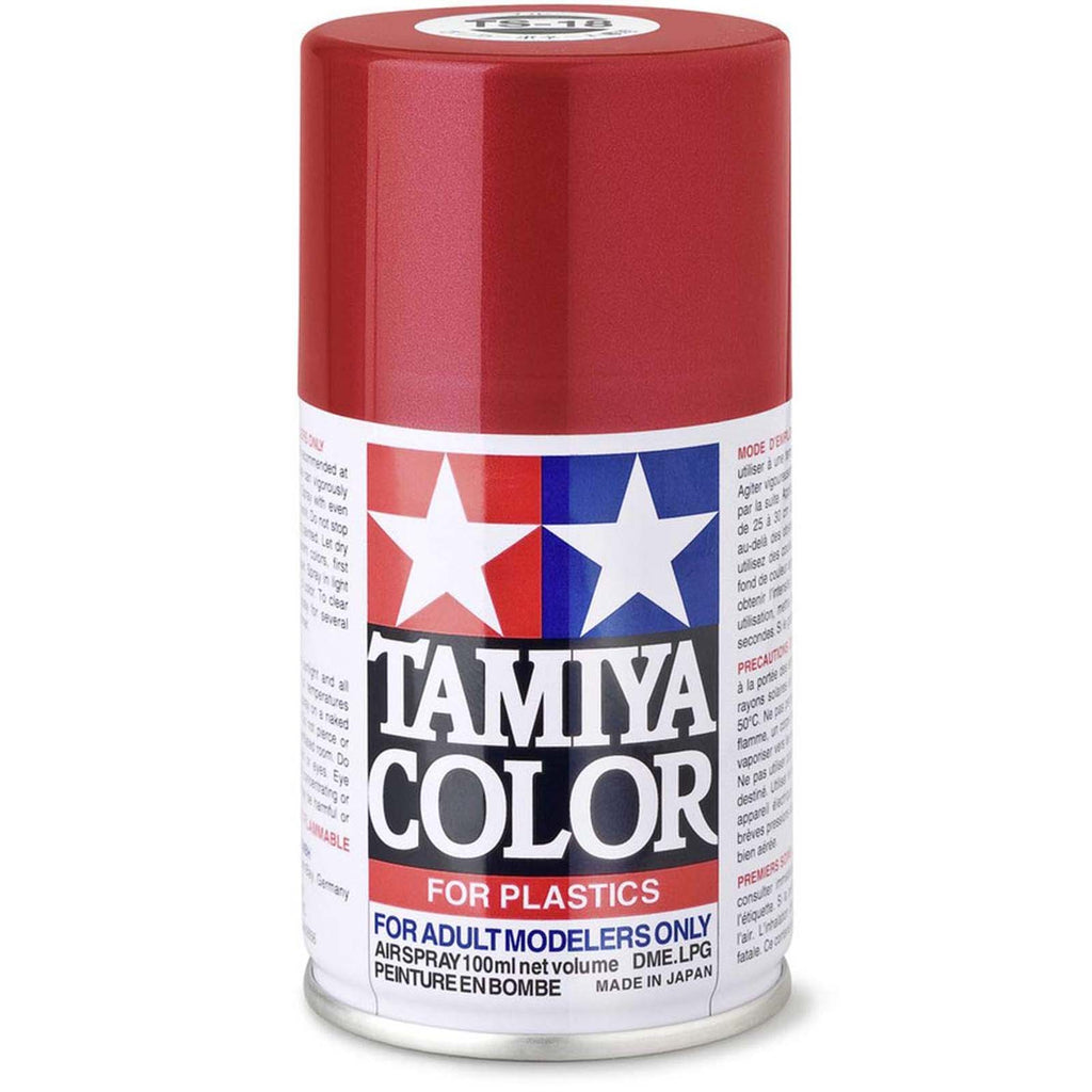 Tamiya Color For Plastics TS-18 Metallic Red 100ml Spray Paint Can TAM85018
