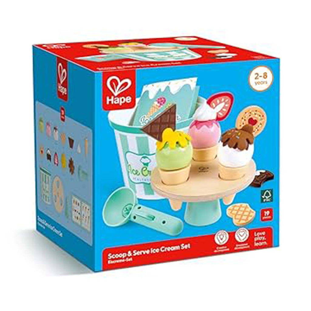 Hape Scoop And Serve Ice Cream Food Playset