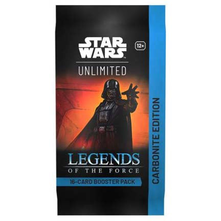 Star Wars Unlimited Card Game Legends Of The Force Carbonite Edition Single Booster Pack