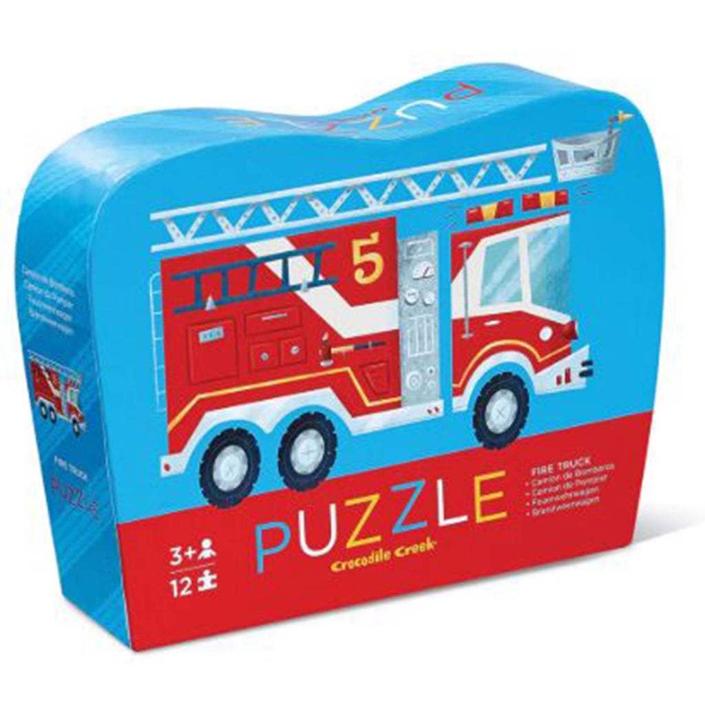 Crocodile Creek Fire Truck 12 Piece Mini Jigsaw Puzzle