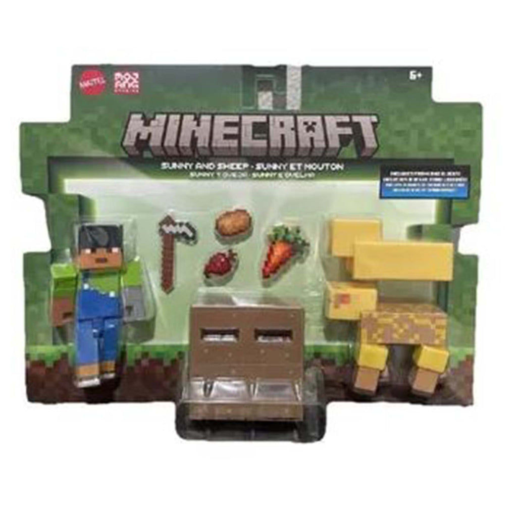 Mattel Minecraft Sunny And Sheep Figure Set