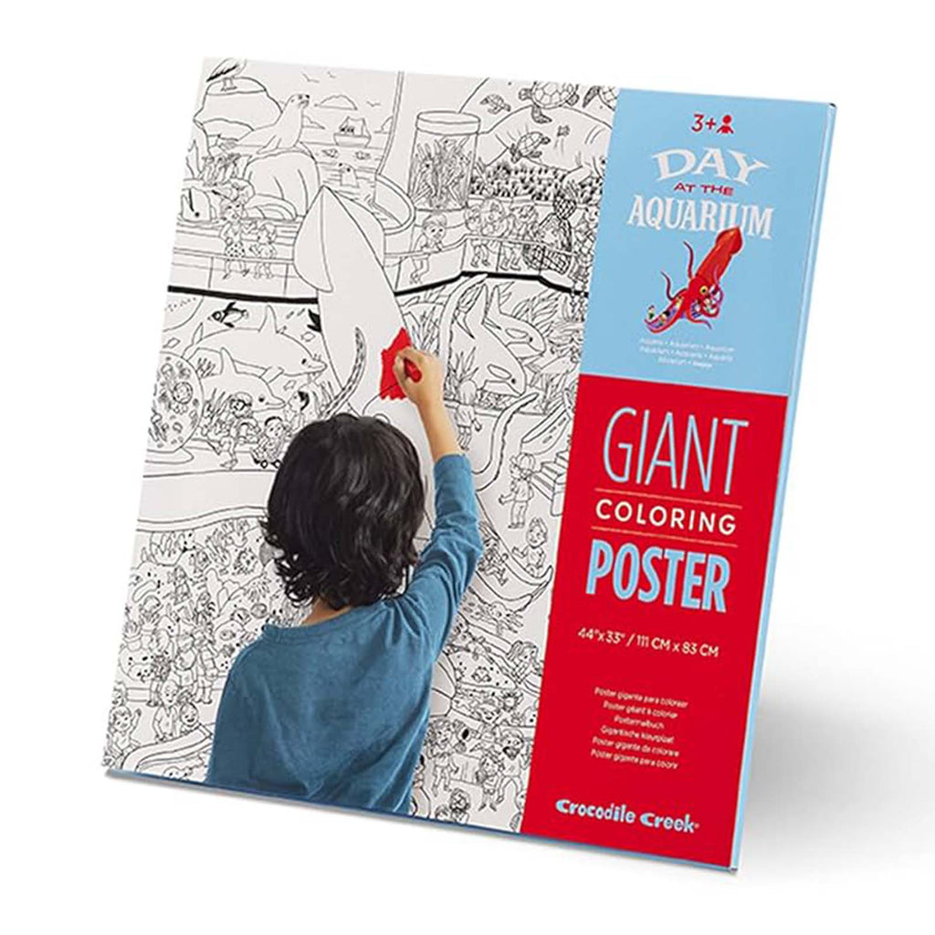 Crocodile Creek Day At The Aquarium Giant Coloring Poster