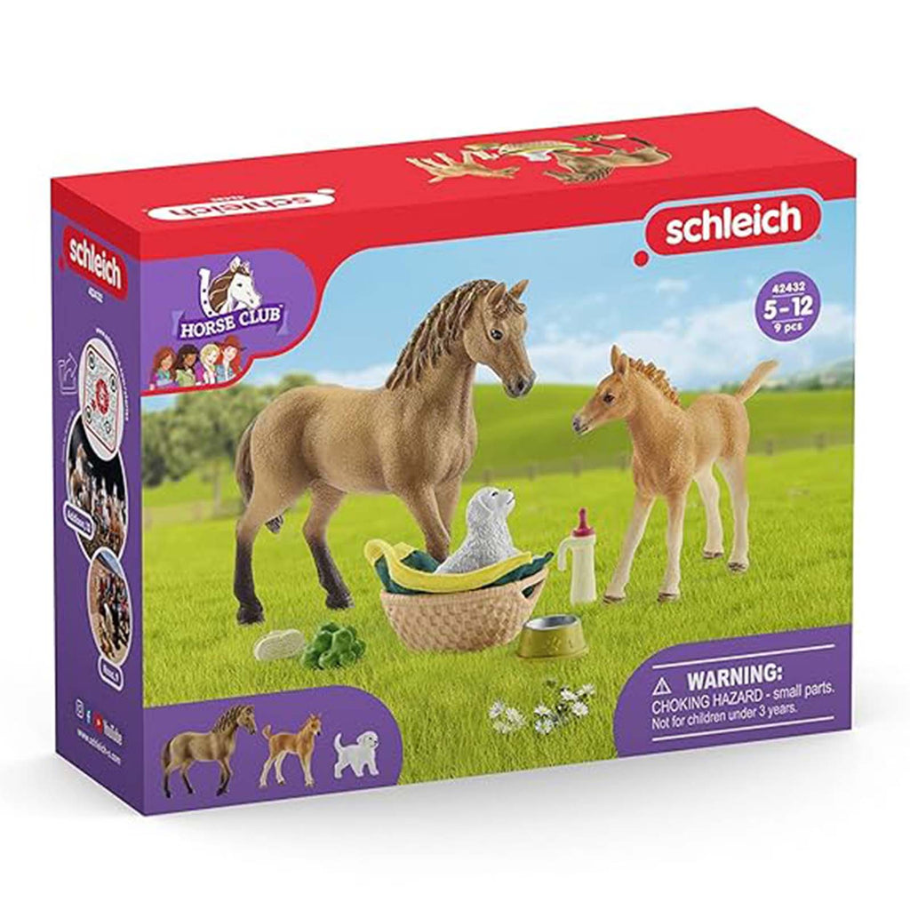 Schleich Horse Club Caring For Baby Animals Figure Set