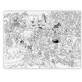 Crocodile Creek Day At The Zoo Giant Coloring Poster - Radar Toys