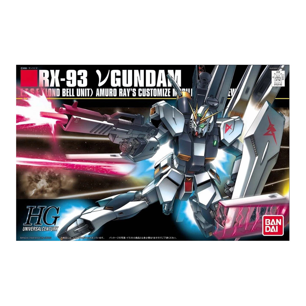 Bandai Universal Century Char's Counterattack Rx-93 Nu Gundam HG Gundam Model Kit - Radar Toys