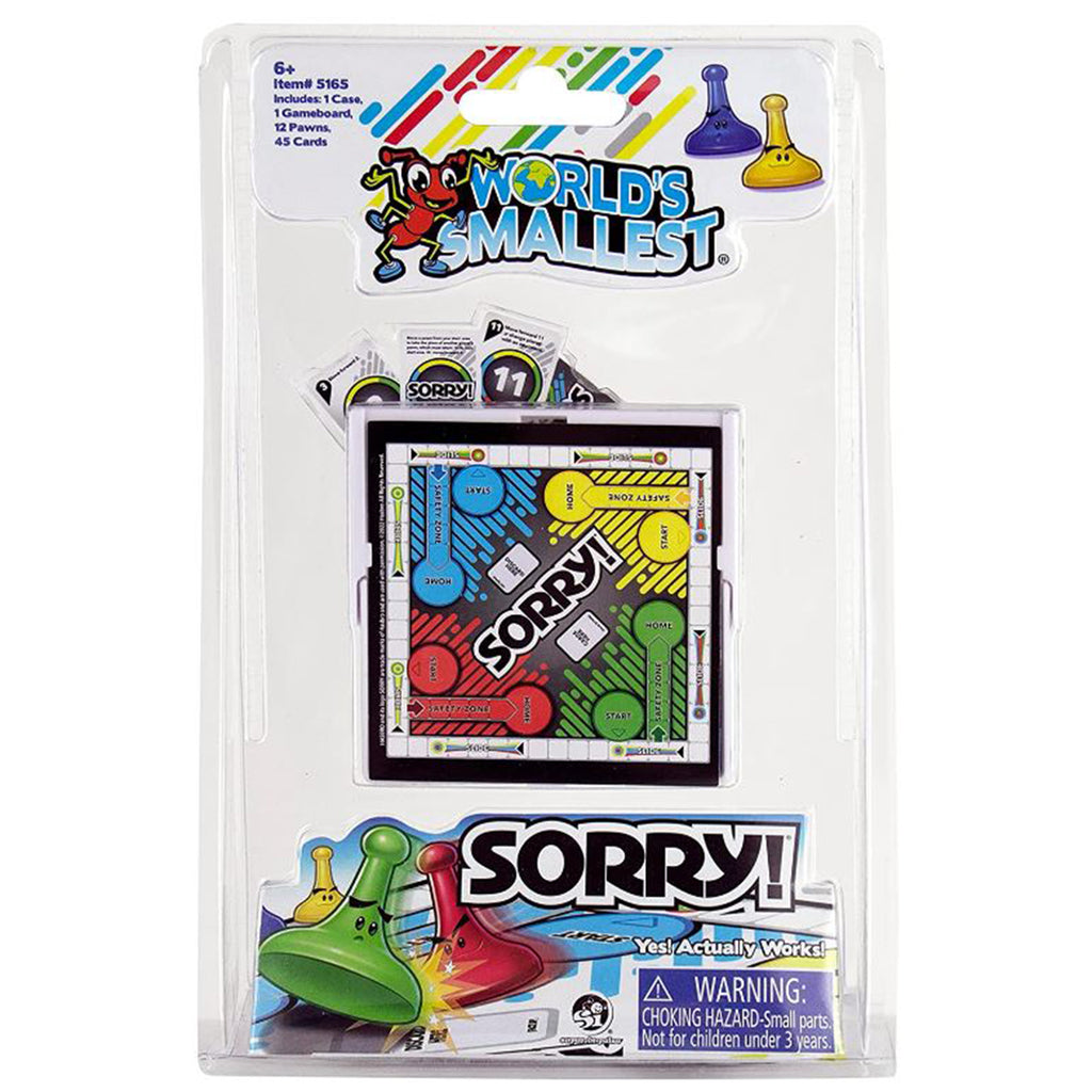 Super Impulse World's Smallest Sorry! Board Game - Radar Toys
