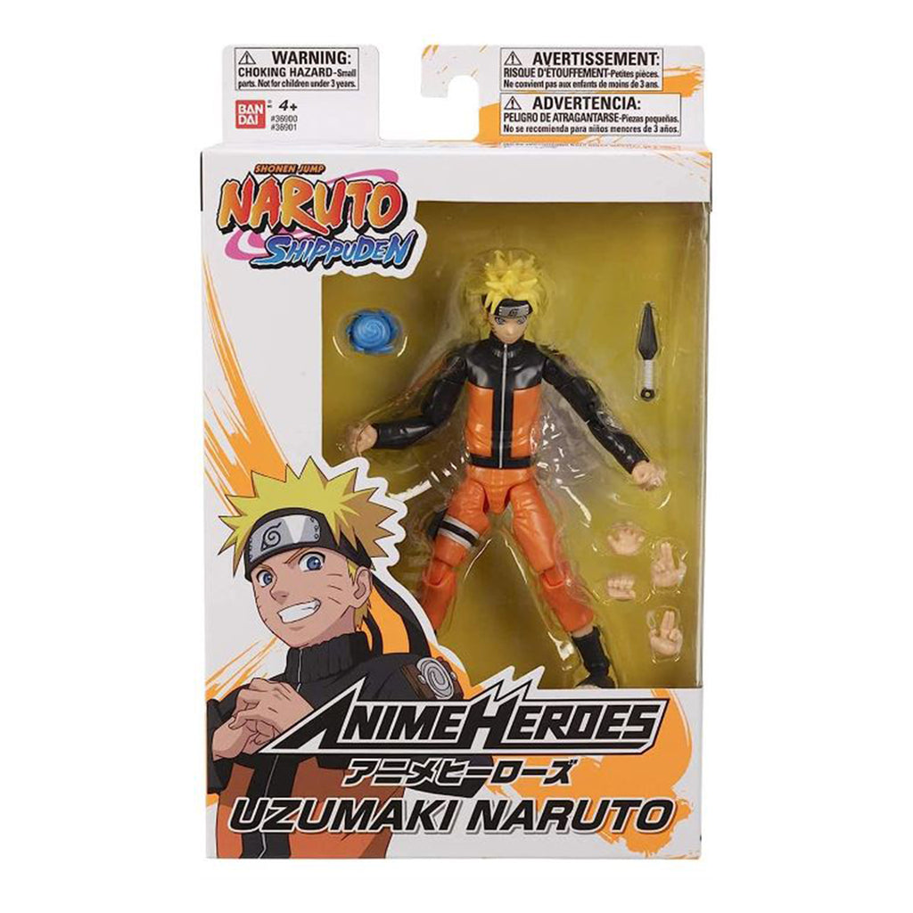 Bandai Anime Heroes Naruto Shippuden Naruto Uzumaki Action Figure
