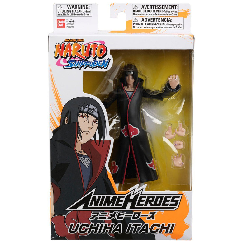 Bandai Anime Heroes Naruto Shippuden Itachi Uchiha Action Figure - Radar Toys
