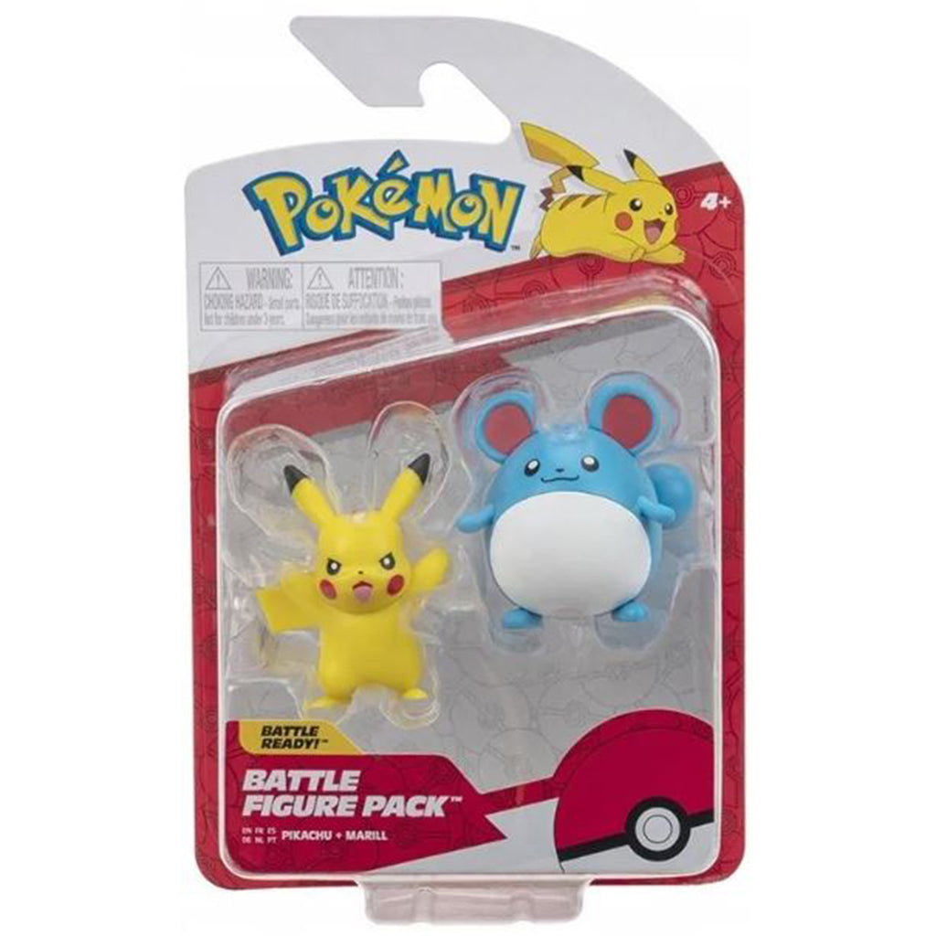 Pokemon Pikachu And Marill Battle Figure Pack - Radar Toys