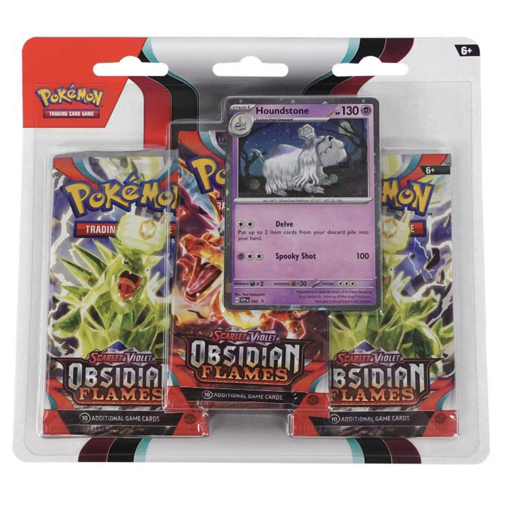 Pokemon Scarlet Violet Obsidian Flames 3 Booster Pack Set