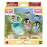 Calico Critters Penguin Babies Ride n' Play Figure Set CC2063 - Radar Toys