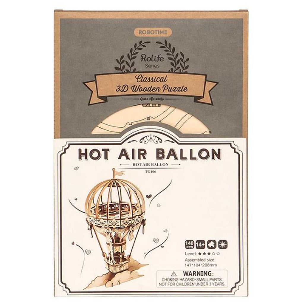 Rolife Hot Air Balloon 3D Wooden Puzzle - Radar Toys