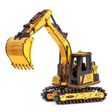Rokr Excavator Engineering Vehicle Wooden Model Kit - Radar Toys