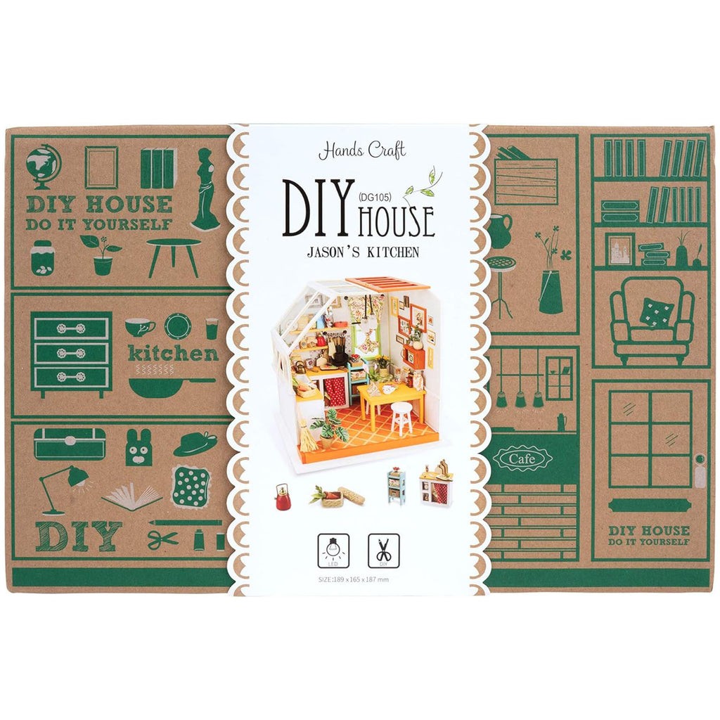 Rolife DIY Miniature House Jason's Kitchen Model Kit - Radar Toys
