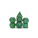 Foam Brain Dragon Scale Venom Metal RPG Dice Set - Radar Toys