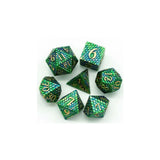 Foam Brain Dragon Scale Venom Metal RPG Dice Set - Radar Toys