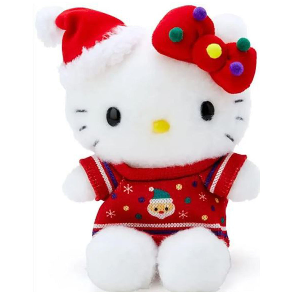 Sanrio Original Hello Kitty Christmas Sweater 7 Inch Plush Figure