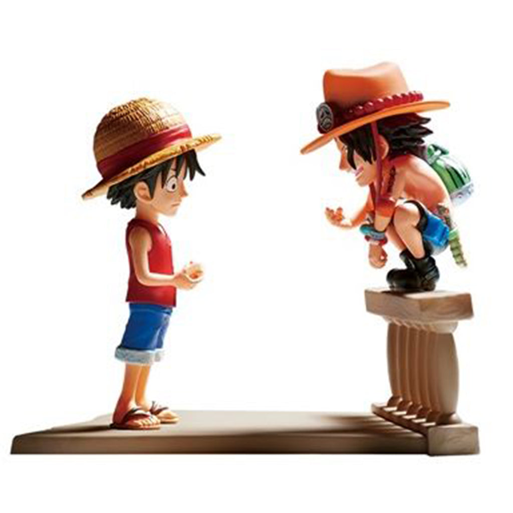 Bandai One Piece Banpresto WCF Log Stories Monkey D Luffy And Portgas D Ace Figure
