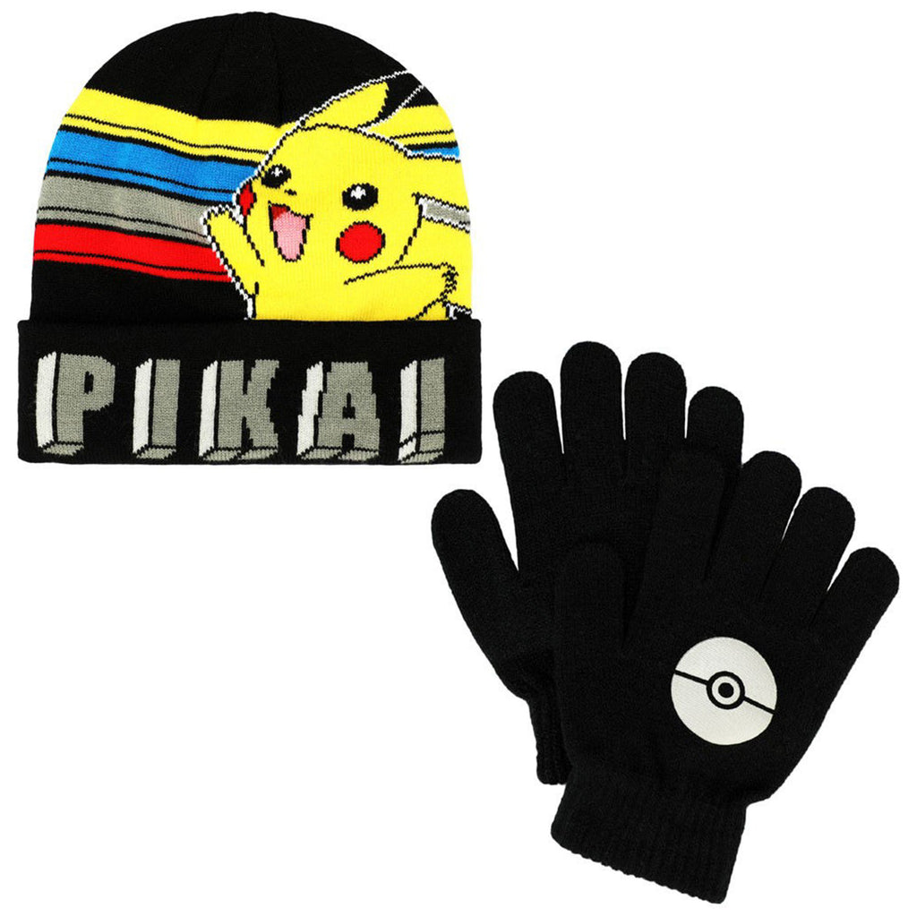 Bioworld Pokemon Pikachu Striped Pika Beanie