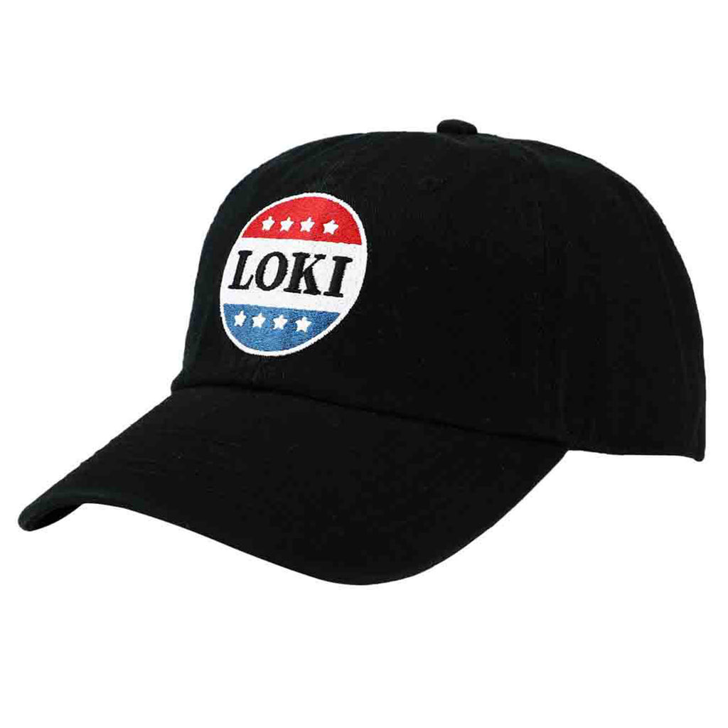 Bioworld Marvel Loki Red White And Blue Buckle Hat