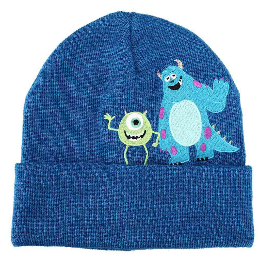 Bioworld Disney Pixar Monsters Mike And Sully Acrylic Knit Beanie