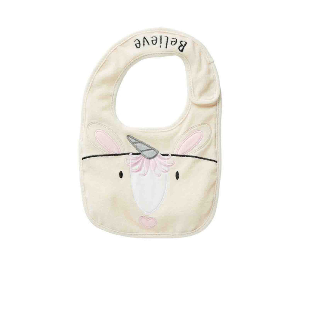 Enesco Izzy And Oliver Baby Unicorn Bib 6008269 - Radar Toys