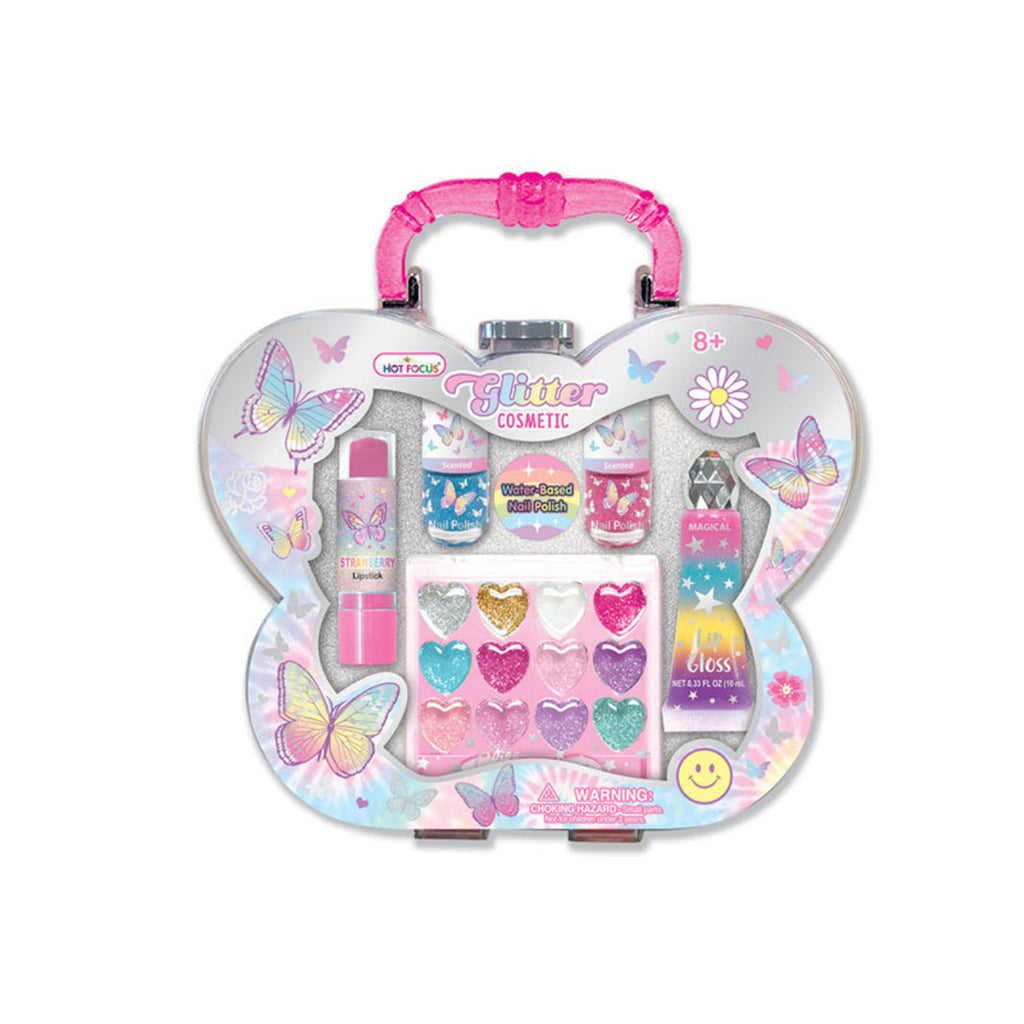 Hot Focus Glitter Cosmetic Tie Dye Butterfly Set - Radar Toys