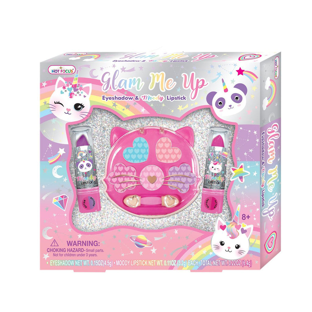 Hot Focus Glam Me Up Eyeshadow And Moody Lipstick Caticorn Set