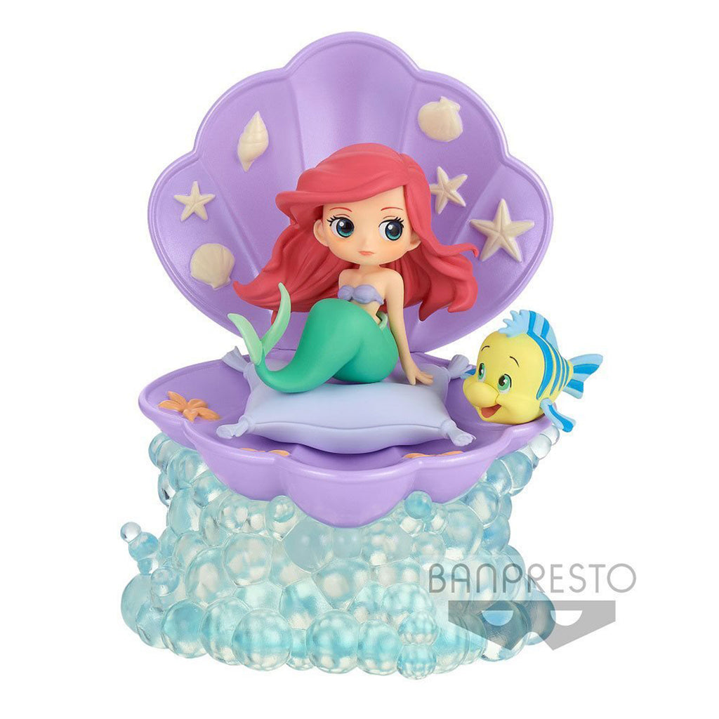 Bandai Little Mermaid Qposket Stories Ariel Purple Shell B Figure