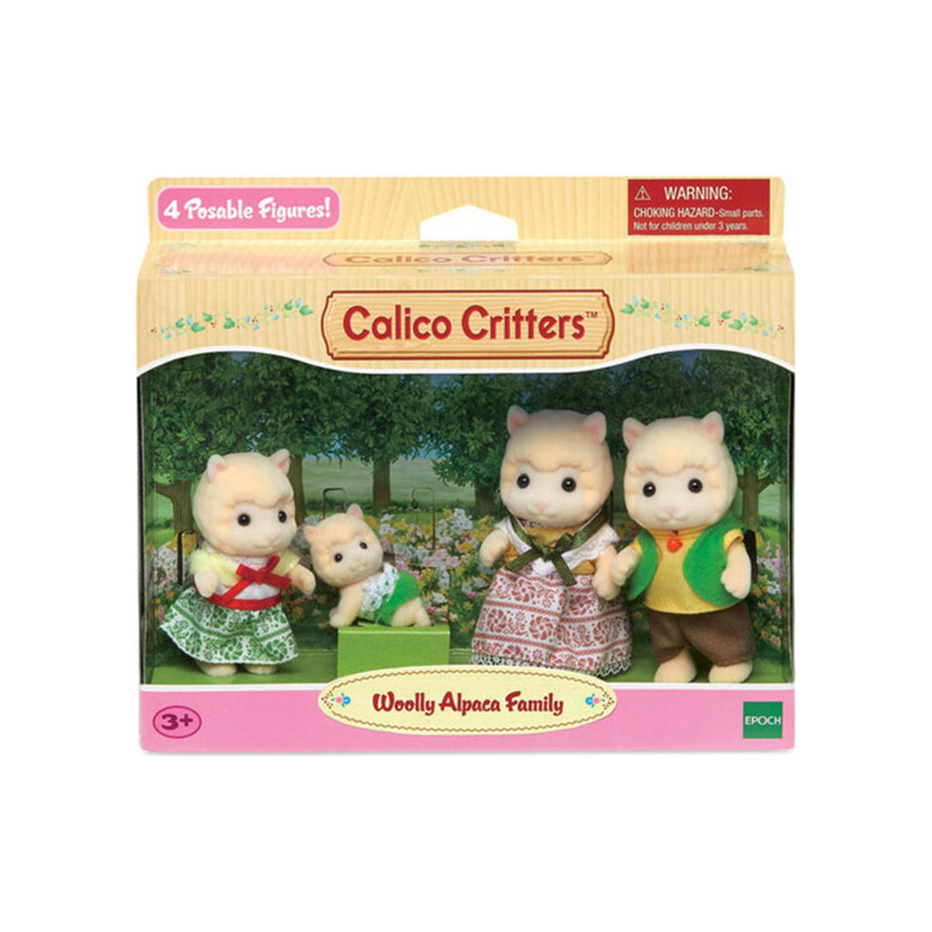 Calico Critters Woolly Alpaca Family Figure Set