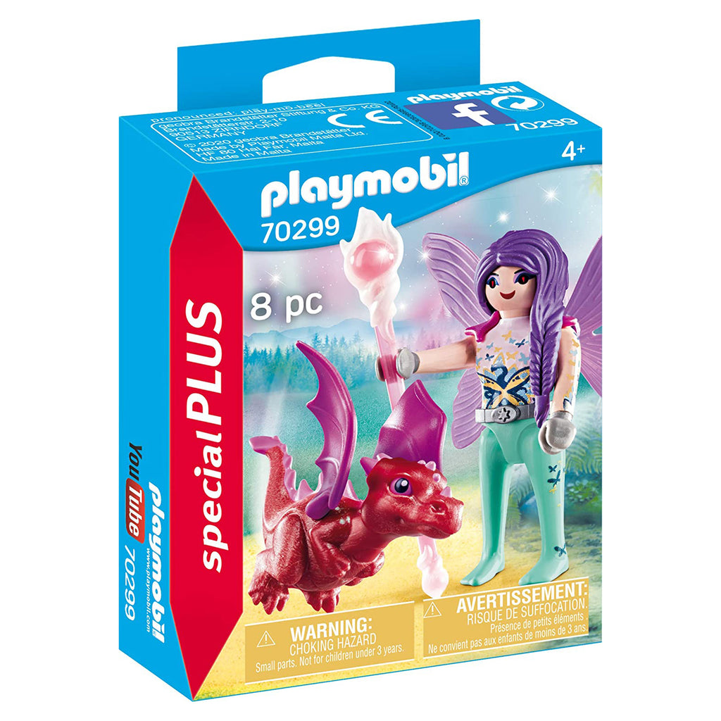 Playmobil Special Plus Fairy With Baby Dragon Building Set 70299